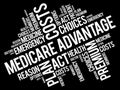 Medicare Advantage word cloud collage