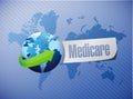 Medicare international sign illustration