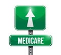 Medicare road sign illustration design