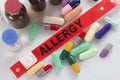 Medication Allergy Alert Wristband Royalty Free Stock Photo