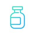 Medication bottle pixel perfect gradient linear ui icon Royalty Free Stock Photo