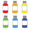 Medication different colors. Raster. Royalty Free Stock Photo