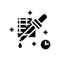 medication dosage pharmacist glyph icon vector illustration