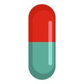 Medication icon, cartoon style Royalty Free Stock Photo