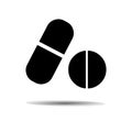 Medication icon logo vector isolated Royalty Free Stock Photo