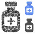 Medication Phial Composition Icon of Round Dots