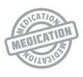 Medication rubber stamp