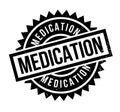 Medication rubber stamp