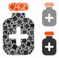 Medication vial Mosaic Icon of Trembly Items