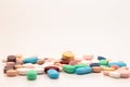 Medications in the form of tablets. Royalty Free Stock Photo