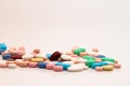 Medications in the form of tablets. Royalty Free Stock Photo