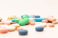 Medications in the form of tablets. Royalty Free Stock Photo