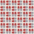 Medications pills and tablets. Geometric Seamless Pattern