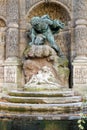 Medici Fountain in the Jarden du Luxembourg Royalty Free Stock Photo