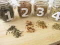 Medicinal herbs samples