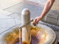 Medicinal spring in Karlovy Vary Royalty Free Stock Photo