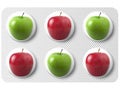 Medicine with apple Royalty Free Stock Photo