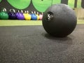 Medicine ball in gym Royalty Free Stock Photo