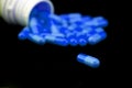 Medicine - Blue pill Royalty Free Stock Photo