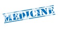 Medicine blue stamp