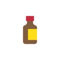 Medicine bottle flat icon