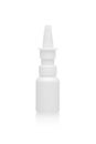 Medicine bottle nasal spray isolated on white Royalty Free Stock Photo