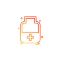 medicine bottle tablets icon vector desige