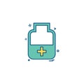 medicine bottle tablets icon vector desige Royalty Free Stock Photo