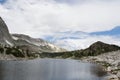 Medicine Bow Peak overlooking Mirror Lake, Snowy Range Royalty Free Stock Photo