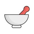 Medicine bowl Vector icon which can easily modify or edit