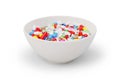 Medicine breakfast bowl Royalty Free Stock Photo