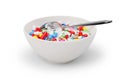 Medicine breakfast bowl and spoon