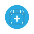 Medicine chest, line icon. Modern infographic logo and pictogram