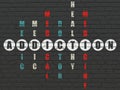 Medicine concept: Addiction in Crossword Puzzle Royalty Free Stock Photo