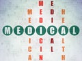 Medicine concept: Medical in Crossword Puzzle