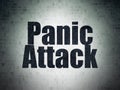 Medicine concept: Panic Attack on Digital Data Paper background