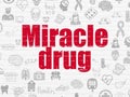 Medicine concept: Miracle Drug on wall background Royalty Free Stock Photo