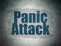 Medicine concept: Panic Attack on Digital Data Paper background