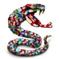 Medicine Danger Snake Symbol