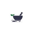 Medicine Delivery Logo Icon Design.