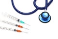 Medical composition, syringe, stethoscope, drug