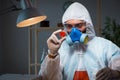 The medicine drug researcher working in lab Royalty Free Stock Photo