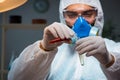 The medicine drug researcher working in lab Royalty Free Stock Photo