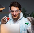 Medicine drug researcher working in lab Royalty Free Stock Photo