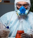 Medicine drug researcher working in lab Royalty Free Stock Photo