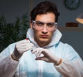 Medicine drug researcher working in lab Royalty Free Stock Photo