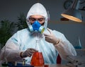 Medicine drug researcher working in lab Royalty Free Stock Photo