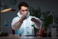 The medicine drug researcher working in lab Royalty Free Stock Photo