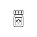 Medicine drugs line icon Royalty Free Stock Photo