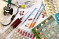 Medicine - Drugs - Stethoscope - Syringes